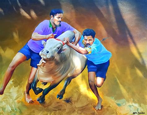 Jallikattu Painting | Jallikattu Painting displayed at Chitr… | Flickr