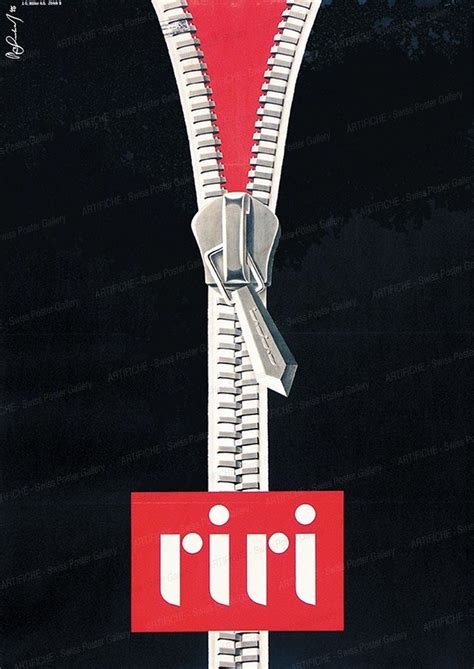 Riri zipper - Artifiche Swiss Poster Gallery