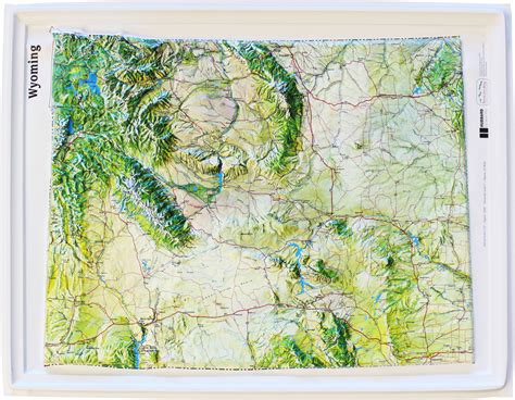 Buy Wyoming Relief Map | Flagline