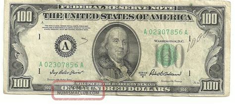 1950 B Series 100 Dollar Bill