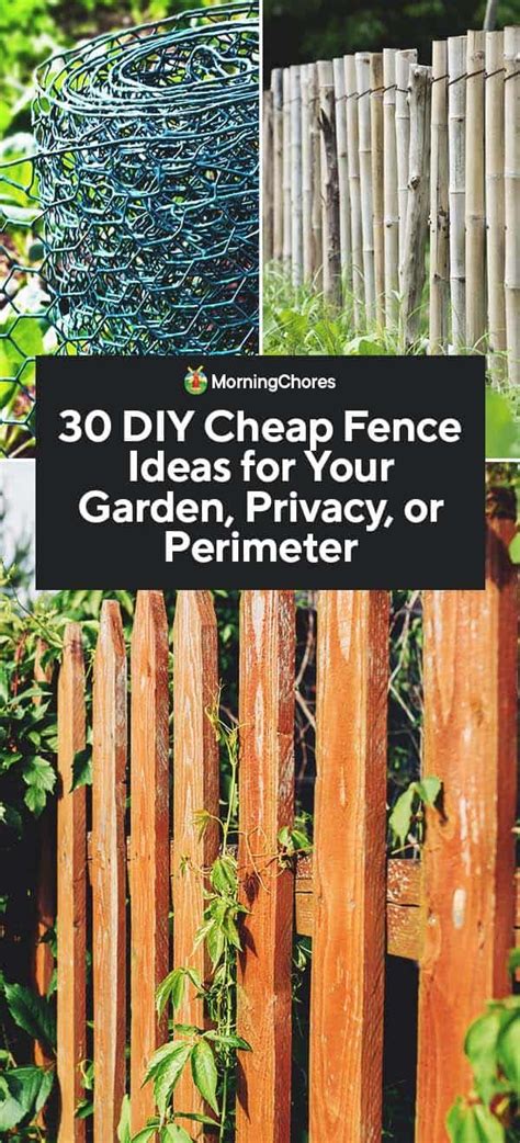 30 DIY Cheap Fence Ideas for Your Garden, Privacy, or Perimeter | Cheap ...