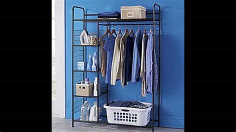 stand alone closet organizer - YouTube