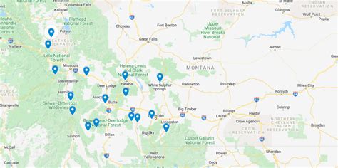 Montana Hot Springs Map – Natural Hot Springs – Resort and Primitive in ...