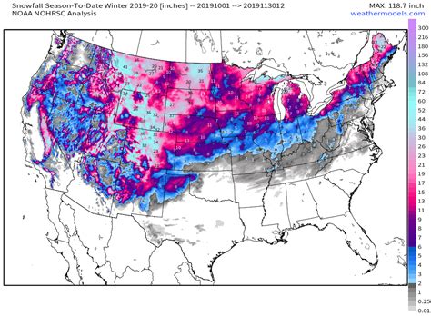 Total Snow Accumulation Map