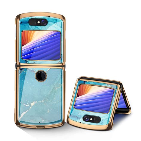 For Motorola Razr 2020 5G Plating Phone Case Glass Protector Back Cover Shell | eBay