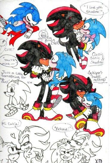 Classic Sonic x Shadow Pic | Sonic and shadow, Hedgehog art, Zelda art