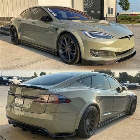 Widebody Tesla Model S Proudly Wears Asymmetric Concave Vertini Alloys - autoevolution