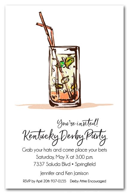 Kentucky Derby Party Invitations - The Invitation Shop