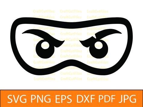 Ninja Eyes SVG Ninja Eyes Clipart Ninja Eyes Cricut File - Etsy Canada