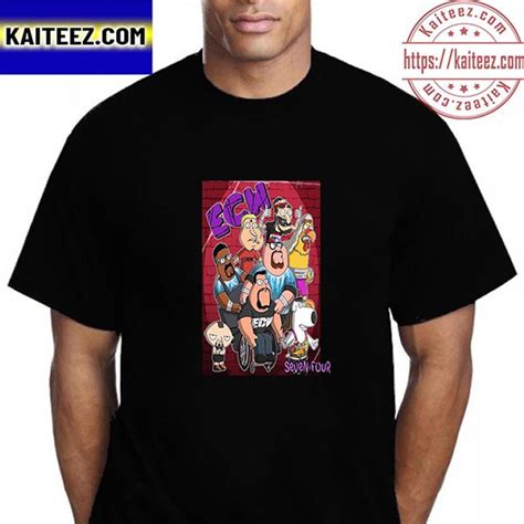 ECW Seven Four Vintage T-Shirt - Kaiteez