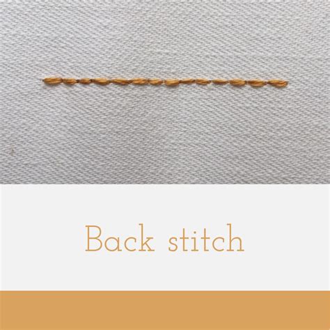 embroidery tutorial back stitch