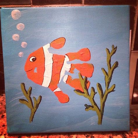 Handprint fish Ocean Crafts, Fish Crafts, Baby Crafts, Toddler Art ...