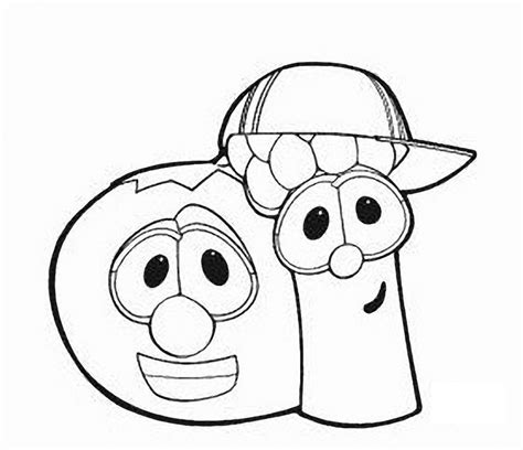 Images For > Veggietales Characters Coloring Pages | Veggie tales ...