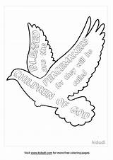 Free Blessed Are The Peacemakers Coloring Page  sketch template