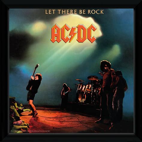 AC/DC Let There Be Rock Framed Album Cover — Poster Plus