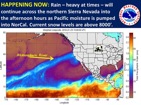 Atmospheric River to Impact California Today | 6-36" of Snow Forecast... - SnowBrains