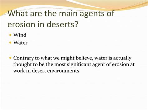 PPT - Desert Erosion and Landform D evelopment PowerPoint Presentation - ID:6870347