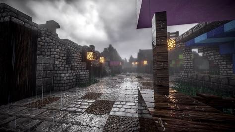 Anyone know where to find this texture pack/shader? Found on r/raining : r/Minecraft