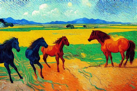 Wild Horses oil painting in the style inspired 6456b9fe6455636 d67b ...