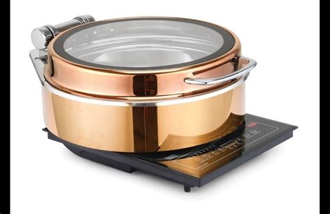 copper Round Electric Chafing Dish, For Hotel, Capacity: 8ltr at Rs 9150 in Moradabad