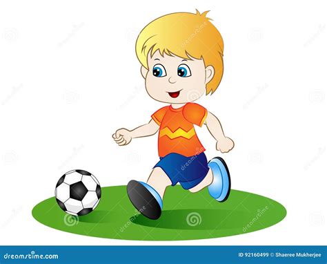 Boy Playing Football Clipart - 26 boys playing football clipart.