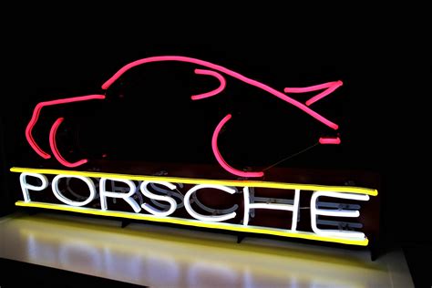 Retro Porsche 911 LED Neon Sign 39 x 17 Custom 3D | Etsy