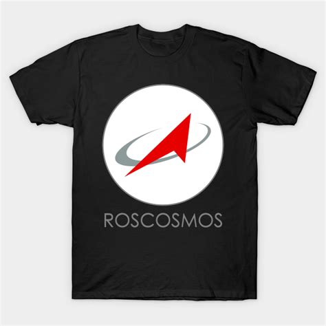 Roscosmos Logo with Text - Roscosmos Logo With Text - T-Shirt | TeePublic