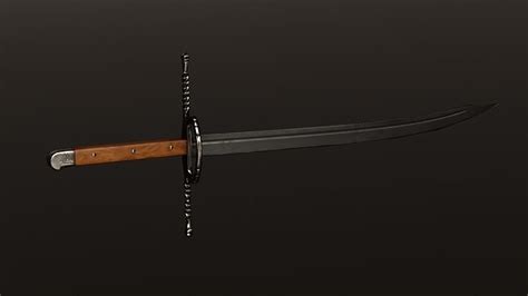 3D model Kriegsmesser Sword VR / AR / low-poly | CGTrader