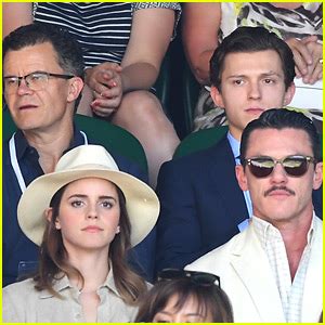 Emma Watson & Luke Evans Meet Up with Tom Holland at Wimbledon! | Emma ...