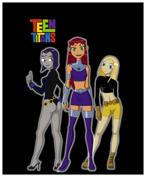 Raven, Starfire, and Terra (Teen Titans) by 9029561 on DeviantArt