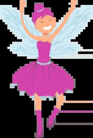 Cute Fairy Elf With Wings Illustration - Free Download People ...