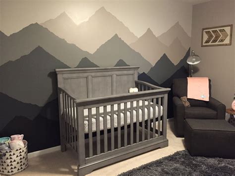 Mountain nursery, baby’s room, outdoors, rustic, adventure Girl Nursery Themes, Baby Room Themes ...