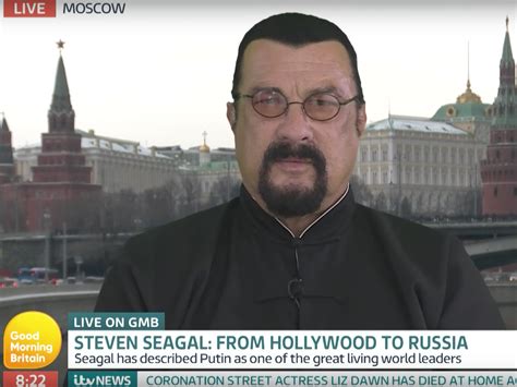 Steven Seagal bashes NFL protests during a live interview in Russia...