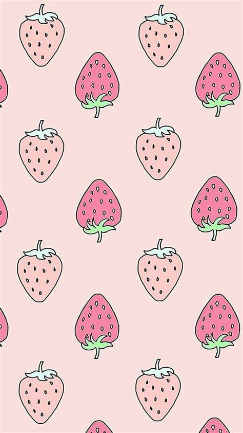 Fruit Aesthetic, Pastel Strawberry HD phone wallpaper | Pxfuel