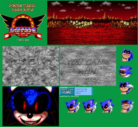 Sonic.EXE Title Spritesheet by 1erickf50 on DeviantArt