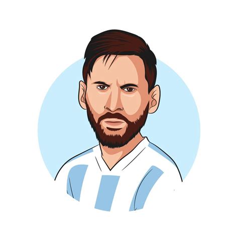 messi vector 16804355 Vector en Vecteezy