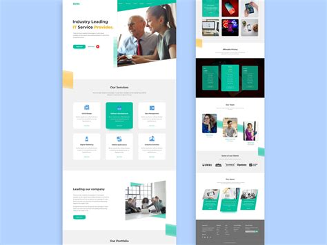 Agency and Business Landing Page UIUX - Design on Behance