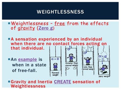 Weightlessness and Orbital.motion