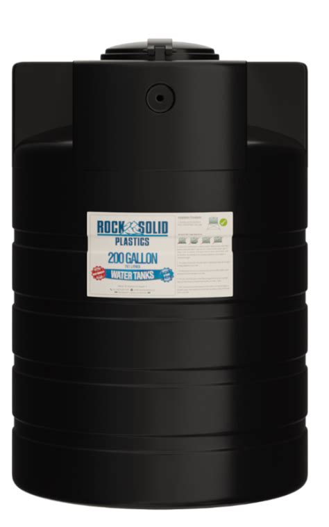 200 Gallons Water Tank | RockSolidPlastics