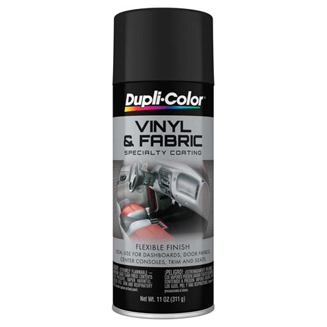 Dupli-Color Flat Black Vinyl & Fabric Spray Paint 11oz