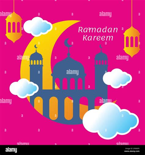 Islamic Holy Month of Ramadan poster design Stock Vector Image & Art ...