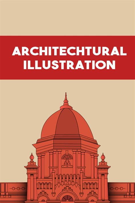 Ahsan Manzil | Ahsan manzil, Architectural illustration, Illustration