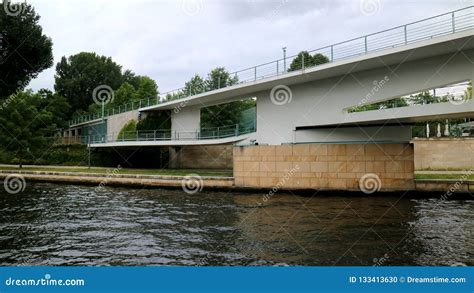 Berlin, Germany_elegant White Bridge Across the River Stock Photo ...