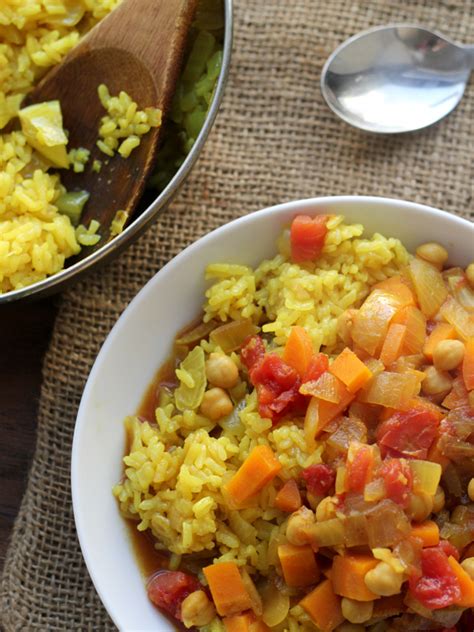 Curried Chickpea Stew with Rice Pilaf #RecipeRedux - Joanne Eats Well With Others