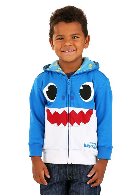 Toddler Blue Baby Shark Hoodie Costume - 48% off!