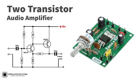 Simple Audio Amplifier Circuit Using Bc547 - Circuit Diagram