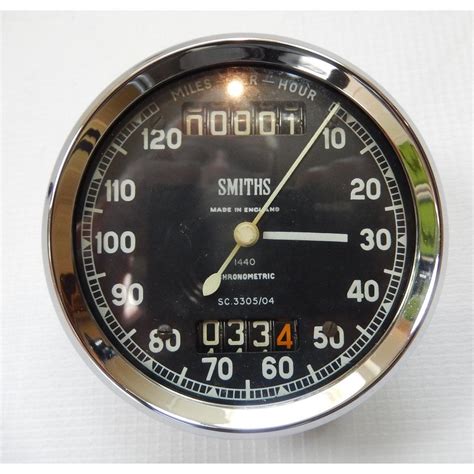 Smiths Instruments Genuine Smiths Chronometric Speedometer 0-120mph Fully Re-furbished No S ...