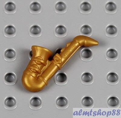 LEGO - Saxophone Pearl Gold - Minifigure Accessory Jazz Pop Star Player Band | eBay