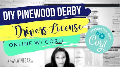 Pinewood Derby License Template Collection