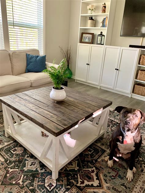 DIY Farmhouse Coffee Table - The Regular Folks